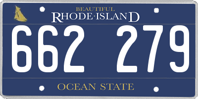 RI license plate 662279