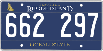 RI license plate 662297