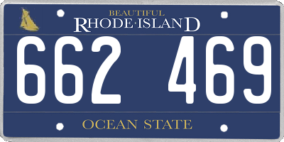 RI license plate 662469