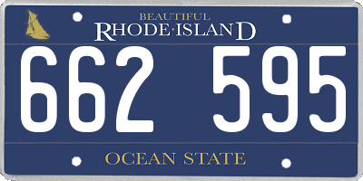 RI license plate 662595