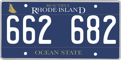 RI license plate 662682