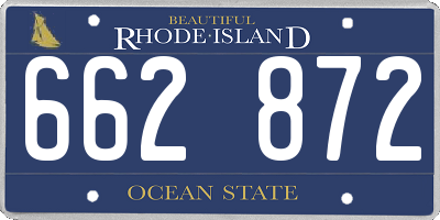 RI license plate 662872