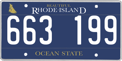 RI license plate 663199