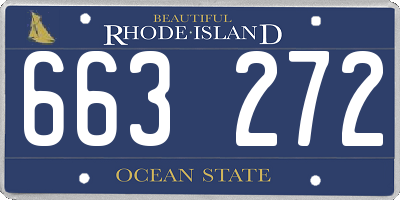 RI license plate 663272