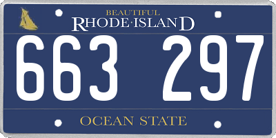 RI license plate 663297