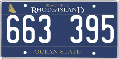 RI license plate 663395