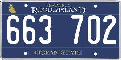 RI license plate 663702