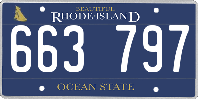 RI license plate 663797