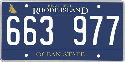 RI license plate 663977