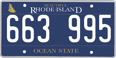 RI license plate 663995