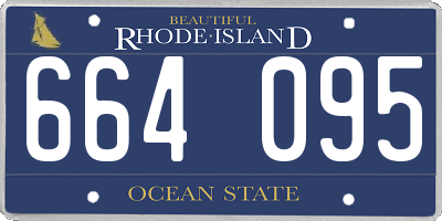 RI license plate 664095