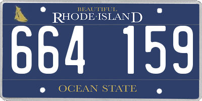 RI license plate 664159