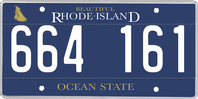 RI license plate 664161