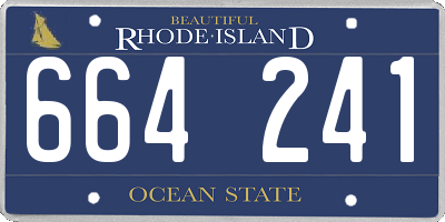 RI license plate 664241
