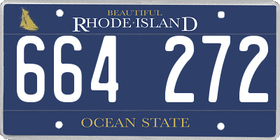 RI license plate 664272
