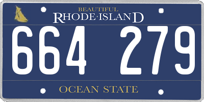 RI license plate 664279