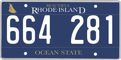 RI license plate 664281