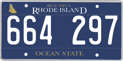 RI license plate 664297