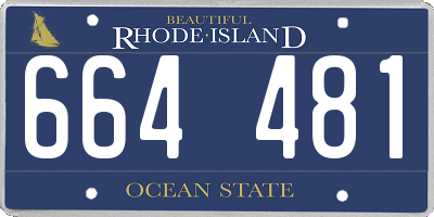 RI license plate 664481