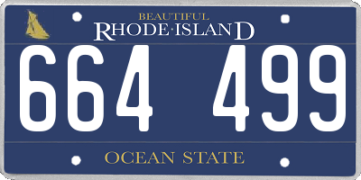 RI license plate 664499