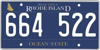 RI license plate 664522