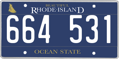 RI license plate 664531