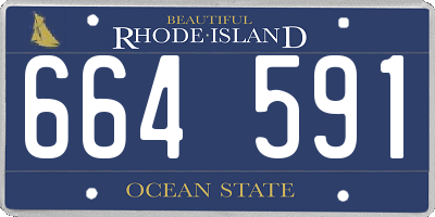 RI license plate 664591