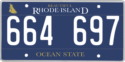 RI license plate 664697