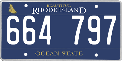 RI license plate 664797