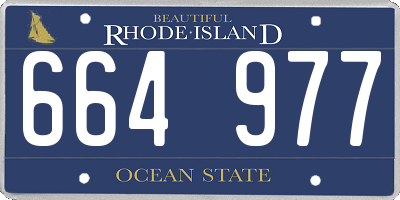 RI license plate 664977