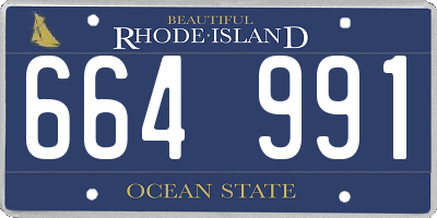RI license plate 664991