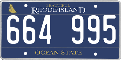 RI license plate 664995