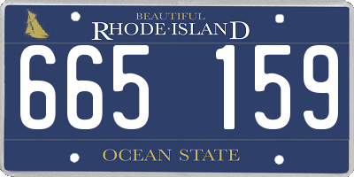 RI license plate 665159