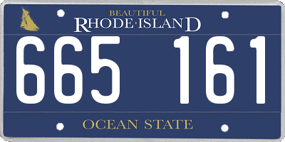 RI license plate 665161