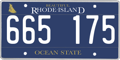 RI license plate 665175
