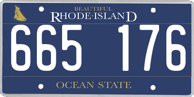 RI license plate 665176