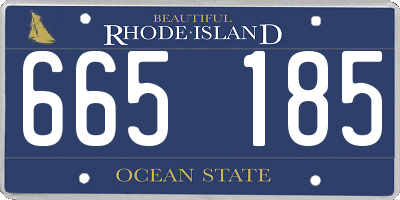 RI license plate 665185