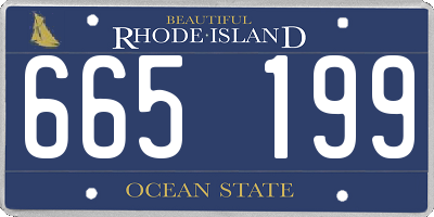 RI license plate 665199