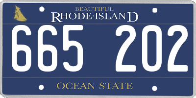 RI license plate 665202