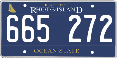 RI license plate 665272