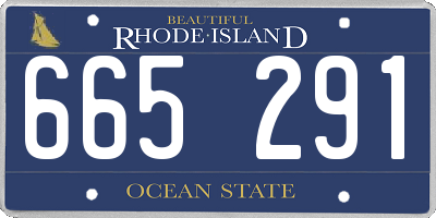 RI license plate 665291