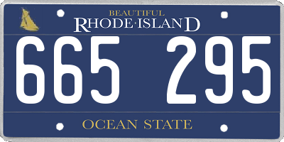 RI license plate 665295