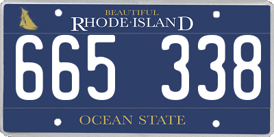 RI license plate 665338