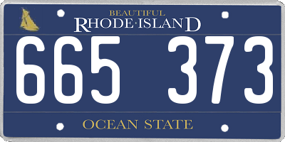 RI license plate 665373