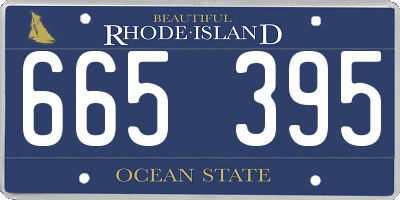 RI license plate 665395
