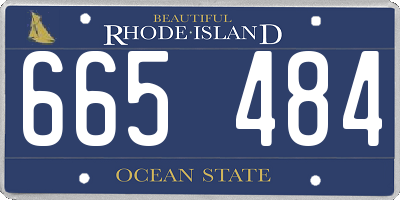 RI license plate 665484