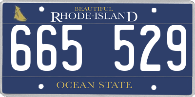 RI license plate 665529