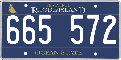 RI license plate 665572