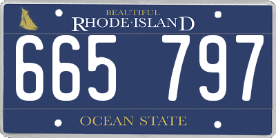 RI license plate 665797