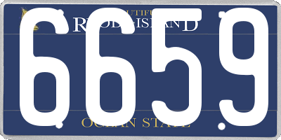 RI license plate 6659